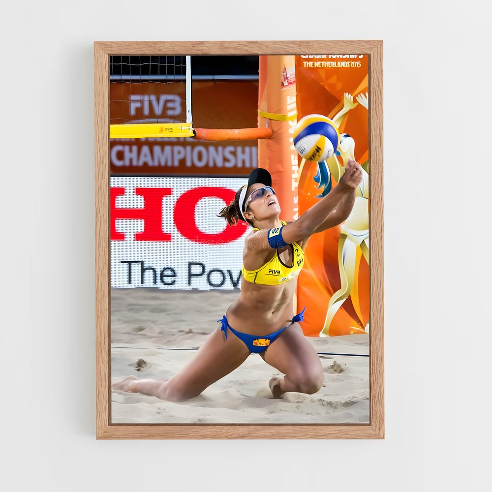 Poster Beach Volleyball Vibes – affiche Beach-volley (vue 4)